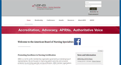 Desktop Screenshot of nursingcertification.org